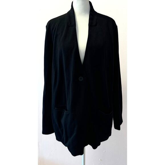 Eileen Fisher Cardigan Sweater Jacket Blazer Size XL (tencel office preppy) - Picture 1 of 7